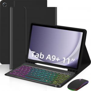 Detachable Backlit Keyboard Case with Mouse for Samsung Galaxy Tab A9+ 11 Detachable Backlit Keyboard Case with Mouse for Samsung Galaxy Tab A9+ 11